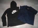 SETVOORDEEL! Nike; Hoody + T-shirt; maat 156/166, Sport- of Zwemkleding, Ophalen of Verzenden, Zo goed als nieuw, Nike