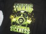 T-shirt Hardcore Zwart maat L Toxic sickness Nieuw, Nieuw, Maat 52/54 (L), Zwart, Verzenden