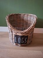 Mooie mand voor houtblokken!, Huis en Inrichting, Haarden, Ophalen, Zo goed als nieuw, Vrijstaande haard, Elektrische haard