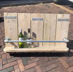Wijnrek steigerhout, Huis en Inrichting, Woonaccessoires | Wijnrekken, Ophalen, 5 tot 15 flessen, Nieuw, Minder dan 50 cm