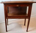 Oud eiken theekastje – jaren 20/30 – origineel glas & beslag, Ophalen