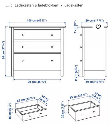 lIKEA Ladenkast Hemnes  beschikbaar voor biedingen