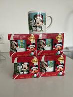 Disney Kerst Mokken - Mickey Mouse 5 stuks, Ophalen of Verzenden, Mickey Mouse, Nieuw, Servies
