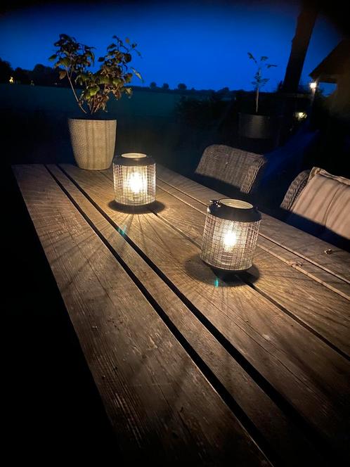 Flinq tuin / terras verlichting set van 2 winkelprijs 50,-, Tuin en Terras, Buitenverlichting, Nieuw, Minder dan 50 watt, Zonne-energie