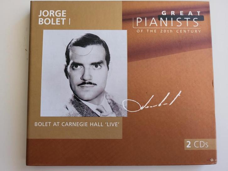 Jorge Bolet I - (2CD) v.10 Great Pianists of the 20th Centur, Cd's en Dvd's, Cd's | Klassiek, Zo goed als nieuw, Kamermuziek, Romantiek
