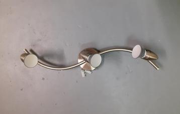 Lamp / Balkspot met 3 spotjes op sierlijk gebogen rails beschikbaar voor biedingen