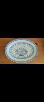 Wanyu Ovale Serveerschaal Chinees Design Blauw-Wit, Ophalen of Verzenden