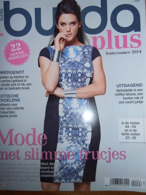 Burda plus lente zomer 2014, Hobby en Vrije tijd, Kledingpatronen, Zo goed als nieuw, Vrouw, Burda, Ophalen of Verzenden