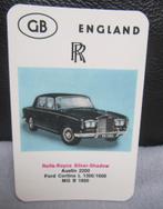 autokaartje  ROLLS ROYCE SILVER SHADOW, Verzamelen, Ophalen of Verzenden, Zo goed als nieuw, Auto's