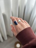 Unieke zilver ring met echte Lapis Lazuli, Blauw, Nieuw, Ophalen of Verzenden, 17 tot 18