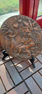 Bronzen plaat, Antiek en Kunst, Ophalen