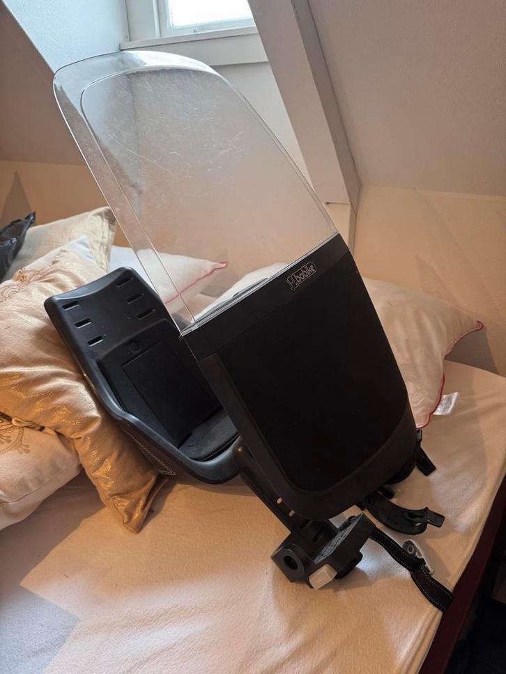 Bobike Mini City Voorzitje + Windscherm, Fietsen en Brommers, Fietsaccessoires | Fietsstoeltjes, Gebruikt, Voorzitje, 9 t/m 18 kg