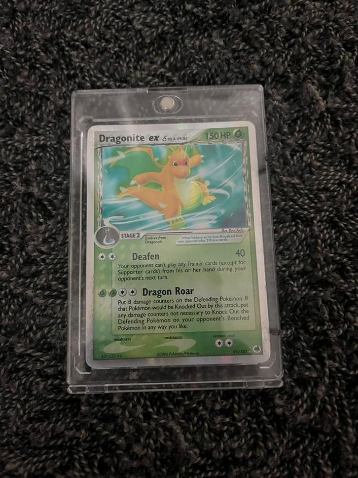 Dragonite ex, Latias ex, Dragonite, Hobby en Vrije tijd, Verzamelkaartspellen | Pokémon, Zo goed als nieuw, Losse kaart, Foil