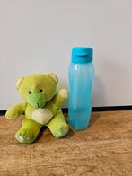 # Tupperware nieuwe 1 liter fles doorzichtig turquoise, Ophalen of Verzenden, Nieuw, Beker of Kan