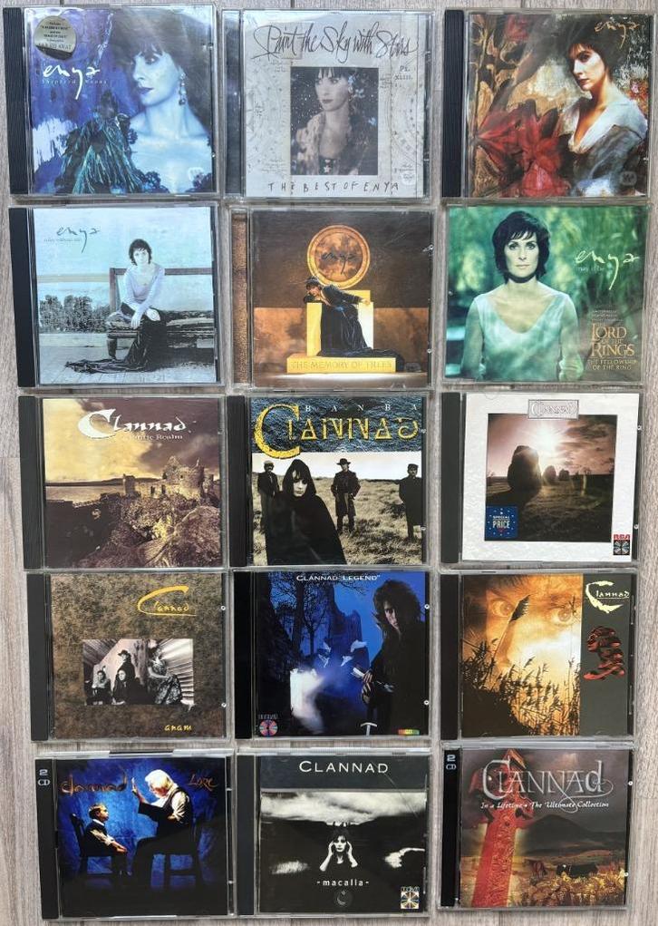 Enya en Clannad 15x CD Collectie, Cd's en Dvd's, Cd's | Meditatie en Spiritualiteit, Zo goed als nieuw, Ophalen of Verzenden