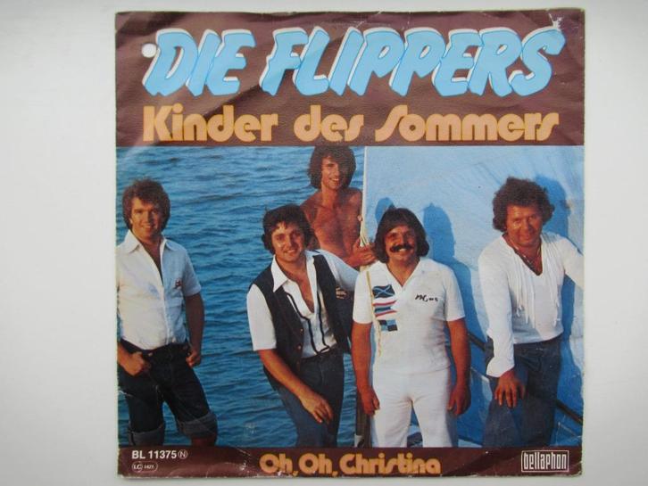 DIE FLIPPERS # KINDER DES SOMMERS / OH,OH,CHRTINA., Cd's en Dvd's, Vinyl | Nederlandstalig, Zo goed als nieuw, Levenslied of Smartlap