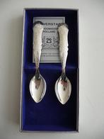 2 Biedermeijer theelepeltjes -Zilverstad Schoonhoven, Ophalen of Verzenden