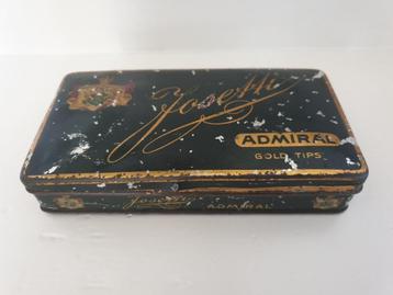 Antiek sigarettenblikje Josetti Admiral. Produktie 1900-1930 beschikbaar voor biedingen