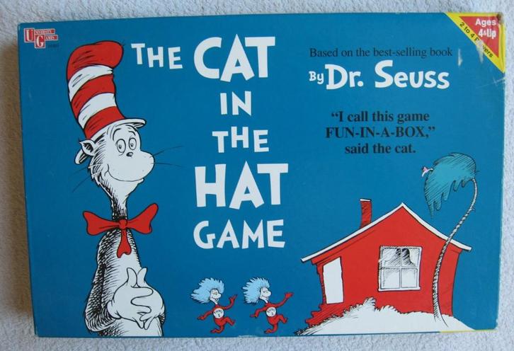 by Dr. Seuss - bordspel The CAT in the HAT game, Hobby en Vrije tijd, Gezelschapsspellen | Bordspellen, Gebruikt, Ophalen of Verzenden