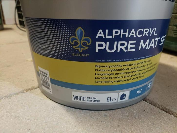 wite verf Sikkens, Doe-het-zelf en Verbouw, Verf, Beits en Lak, Nieuw, Verf, Minder dan 5 liter, Wit, Ophalen