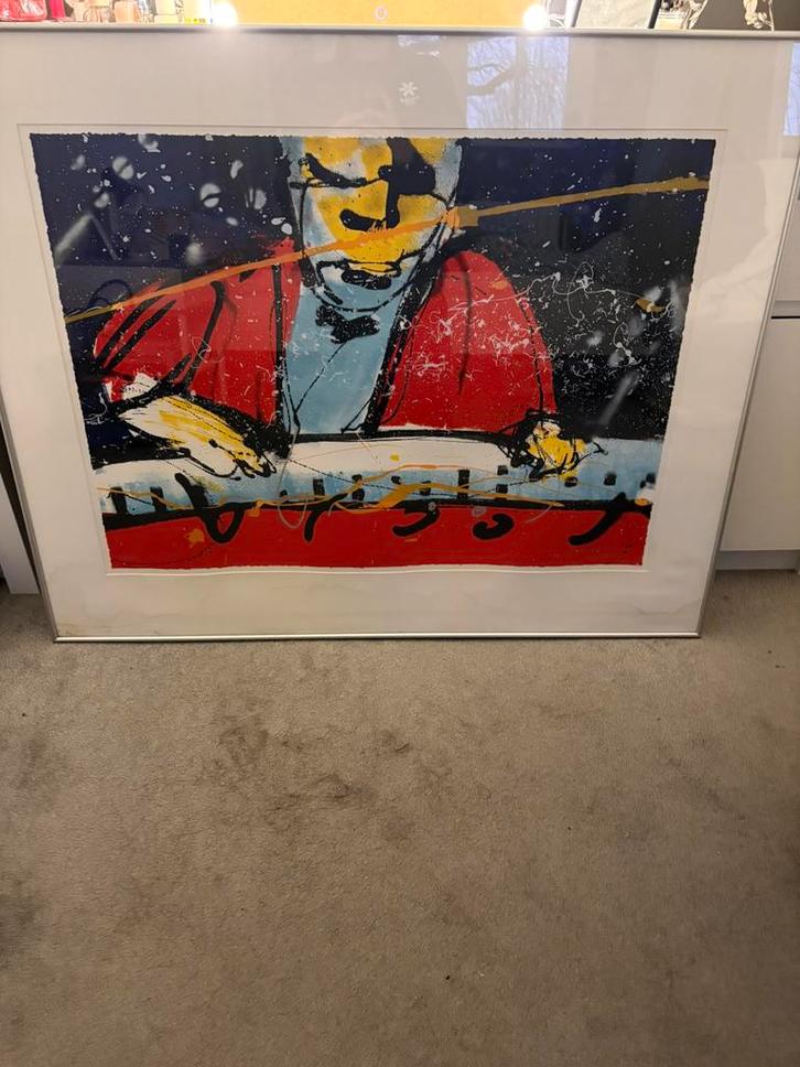 Herman brood Pianist, Antiek en Kunst, Kunst | Litho's en Zeefdrukken, Ophalen