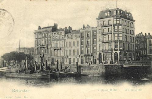 Rotterdam - Victoria Hotel - Willemsplein - B-keus - 1902 ge, Verzamelen, Ansichtkaarten | Nederland, Gelopen, Zuid-Holland, Voor 1920