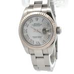 Rolex Lady-Datejust MOP roman dial 26mm, Ophalen of Verzenden, Zo goed als nieuw, Staal, Rolex