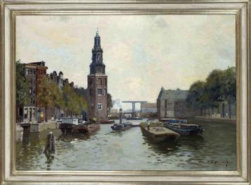 =Herman Bogman jr 1890-1975===stadsgezicht AMSTERDAM= beschikbaar voor biedingen