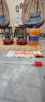 2 petroleumkachels merk Foetsie incl 4 reservelonten en etc., Huis en Inrichting, Kachels, Ophalen, Gebruikt, Hout