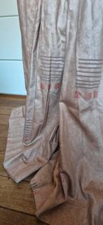Prachtig verduisterend katoenmix zacht beige gordijn 210 220, 200 cm of meer, Wit, Ophalen of Verzenden, Zo goed als nieuw