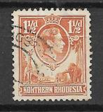 Northern Rhodesia Zambia 1936 Def serie koning George VI, Postzegels en Munten, Zambia, Verzenden, Gestempeld