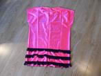Charleston jurkje cyclaam roze met zwart  maat 36 zgan, Carnaval, Ophalen of Verzenden, Kleding, Maat 36 (S)