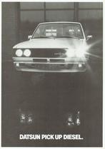 Folder Datsun Pick Up Diesel (Deense uitgave - ca.1980), Verzenden, Gelezen, Overige merken