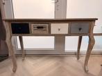 Sfeervolle houten sidetable / haltafel met 4 lades, Huis en Inrichting, Tafels | Sidetables, Ophalen, Gebruikt, 100 tot 150 cm