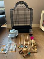 Vogelkooi zo goed als nieuw, zwart, Dieren en Toebehoren, Vogels | Toebehoren, Ophalen of Verzenden, Zo goed als nieuw, Kooi-accessoires