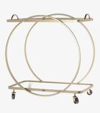 Riverdale gouden bar trolley, Ophalen of Verzenden, Zo goed als nieuw, Metaal, Minder dan 50 cm