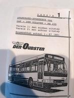 Bouwpakket Den Oudsten streekbus MB 230, Bus of Metro, Schaalmodel, Zo goed als nieuw, Verzenden