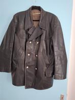 GNÄDIG & STRECKER, Vintage Duitse leren jas., Ophalen of Verzenden, Gedragen, Maat 56/58 (XL), Zwart