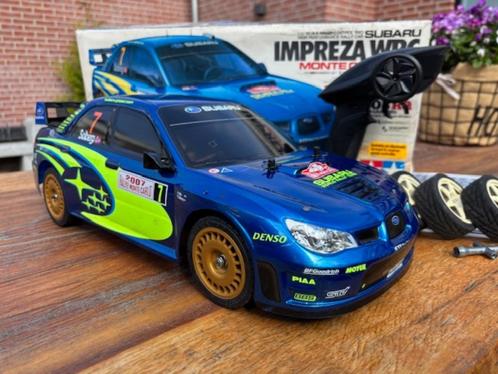 Tamiya Subaru SRT Monte Carlo 2007 met LED verlichting 1:10, Hobby en Vrije tijd, Modelbouw | Radiografisch | Auto's, Zo goed als nieuw