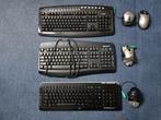 3 verschillende computer toetsenborden., Gebruikt, Toetsenbord en muis-set, Ophalen of Verzenden, Draadloos