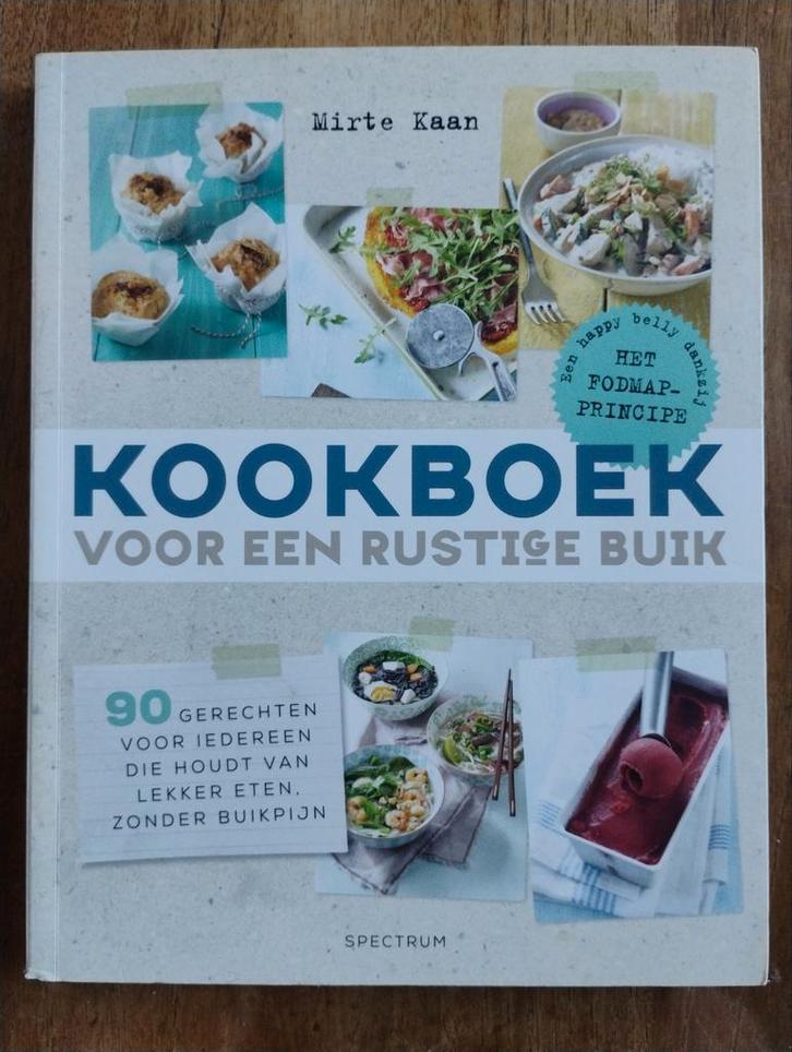 Kookboek voor een Rustige Buik - Mirte Kaan, Boeken, Kookboeken, Zo goed als nieuw, Voorgerechten en Soepen, Hoofdgerechten, Tapas, Hapjes en Dim Sum