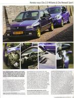 Autovisie test Renault Clio Williams en Clio RS, Boeken, Auto's | Folders en Tijdschriften, Nieuw, Verzenden, Renault