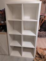 Witte Ikea Kallax kast, Ophalen, Met plank(en), Kunststof, Gebruikt