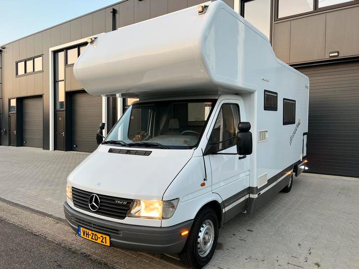 Offgrid Mercedes 312 Bimobil 6 persoons alkoof camper, Caravans en Kamperen, Campers, Particulier, Mercedes-Benz, Ophalen