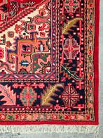 Handgeknoopt Perzisch wol Heriz tapijt Square red 222x225cm, 200 cm of meer, 200 cm of meer, Perzisch vintage oosters hype, Ophalen of Verzenden