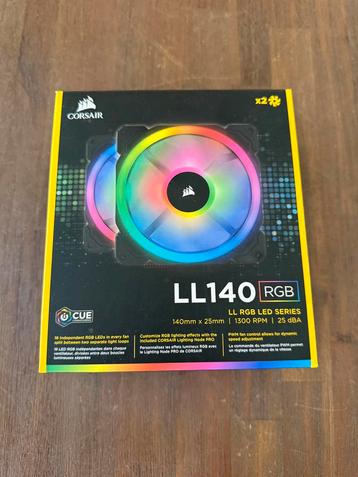 Corsair LL140 RGB dual pack met RGB hub beschikbaar voor biedingen