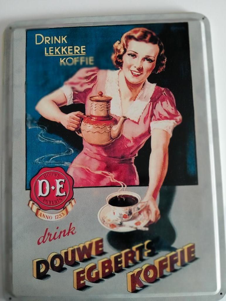 reclame bord Douwe Egberts, Verzamelen, Ophalen of Verzenden, Nieuw, Reclamebord