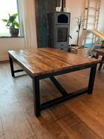 Grote salontafel van mangohout, Huis en Inrichting, Ophalen, Gebruikt, 100 tot 150 cm, 50 tot 100 cm