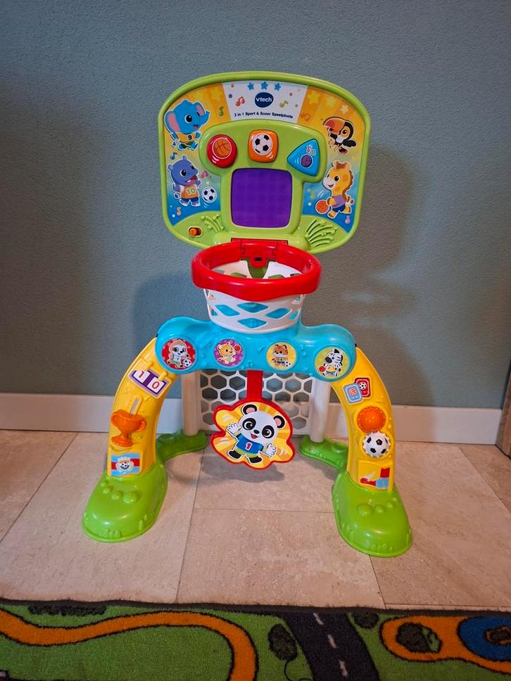 VTech 3-in-1 Sport & Scoor Speelplaats, Kinderen en Baby's, Speelgoed | Babyspeelgoed, Zo goed als nieuw, Overige typen, Met licht
