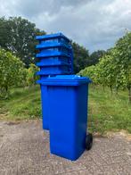 120L blauwe containers, kliko’s, afvalbak, oudpapierbak, Huis en Inrichting, Woonaccessoires | Prullenbakken, Ophalen of Verzenden